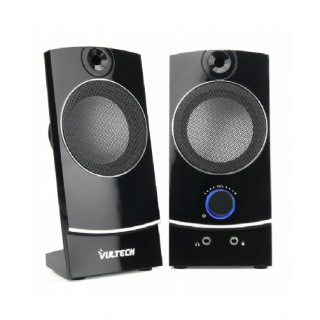 VULTECH CASSE ACUSTICHE SP-330  2.0 AUTOALIMENTATE USB 2.0 3W RMS, NERE