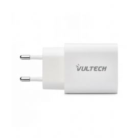 VULTECH CARICATORE ADATTATORE UNIVERSALE 1 PORTA TYPE-C PD20 QC 3.0 20W BIANCO