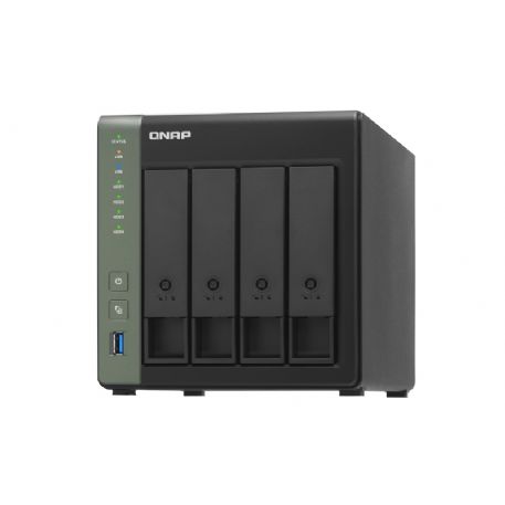 QNAP NAS TOWER 4 BAY CPU Alpine AL214 4CORE 1,7GHz + 1GB RAM DDR3 (MAX 8GB) + 4 SATA 6Gb/s, 3Gb/s da