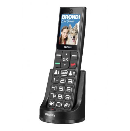 BRONDI TELEFONO CORDLESS AMICO FIDATO NERO