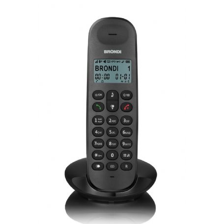 BRONDI TELEFONO CORDLESS LOTUS NERO