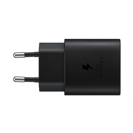 SAMSUNG CARICATORE SUPER FAST CHARGING 25W USB-C + CAVO TYPE-C BLACK