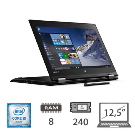 RIGENERATI LENOVO NB THINKPAD YOGA 260 TOUCH 12,5 I5-6300U 8GB M2SATA240 WIN 10 PRO