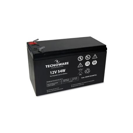 TECNOWARE POWER BATTERY TECNOWARE 12V 54W ( 11Ah) FASTON 6,3 MM LONG LIFE