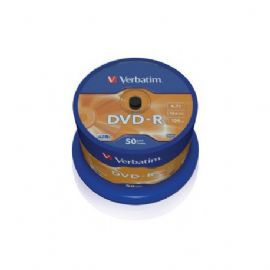 VERBATIM DVD-R AZO 4.7GB 16X MATT SILVER SURFACE PACK DA 50