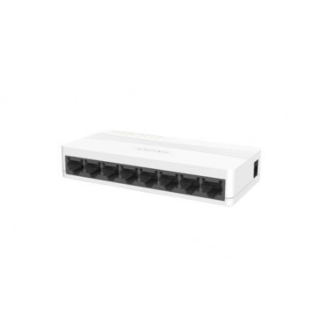 HIKVISION SWITCH L2, UNMANAGED, 8 10/100M RJ45 PORTS, DESKTOP PLASTIC SWITCH