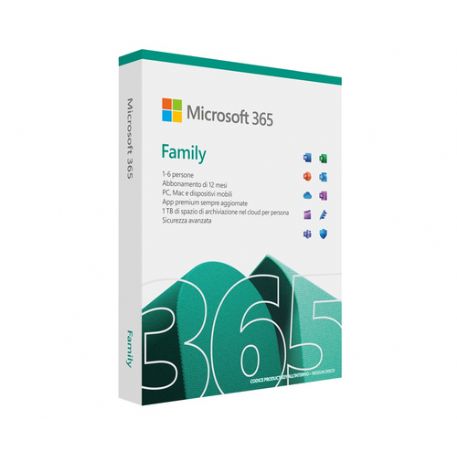 MICROSOFT 365 FAMILY ITA SUBS 1 YR 6 USER 5 DEVICE