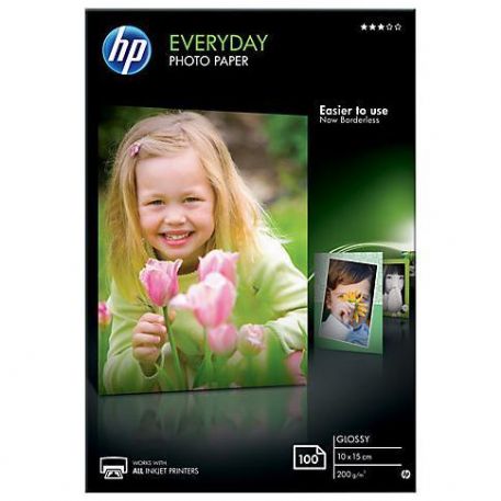 HP CARTA FOTOGRAFICA LUCIDA HP EVERYDAY GLOSSY PHOTO PAPER - 100 FOGLI/10X 15 CM