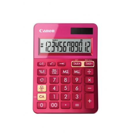 CANON CALCOLATRICE LS-123K, 12 CIFRE, LCD INCLINATO VERSO ALTO, ROSA