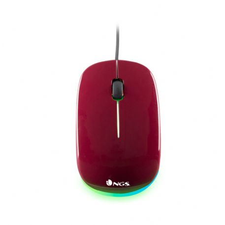 NGS MOUSE OTTICO CON FILO 1000DPI, COLORE MARRONE