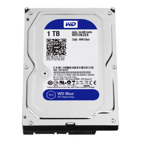 WESTERN DIGITAL HDD BLUE 1TB 3,5 7200RPM  SATA 6GB/S BUFFER 64MB