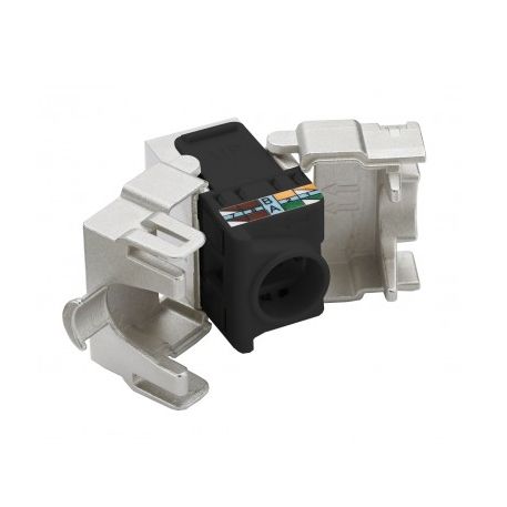 MACHPOWER FRUTTO KEYSTON RJ45 UTP CAT6, COLORE NERO TOOLESS