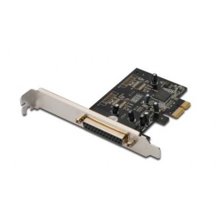 DIGITUS SCHEDA PCI-E 1 PORTA PARALLELA 25 POLI STAFFA NORMALE E LOW PROFILE