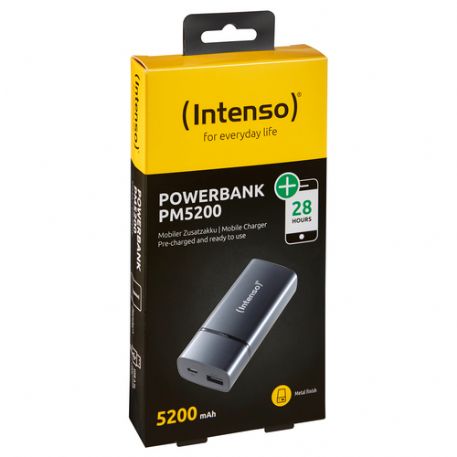 INTENSO POWER BANK 5200MAH USB A 5V - 1.0A BLACK