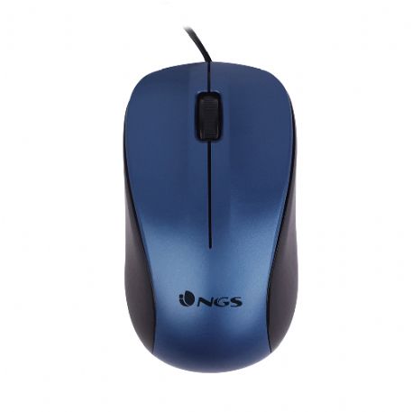 NGS MOUSE OTTICO 1200 DPI CON FILO BLU