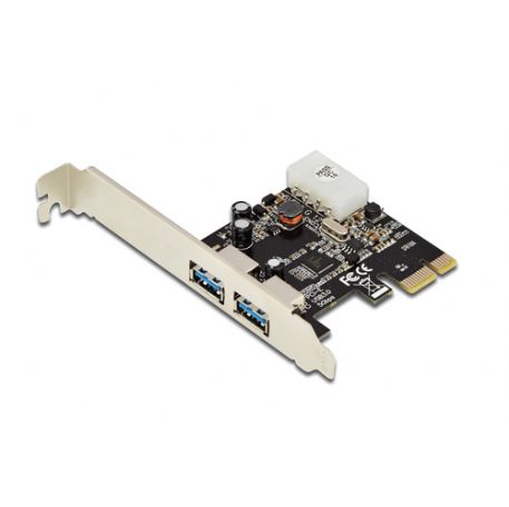 DIGITUS SCHEDA PCI-E 2 PORTE USB3.0 STAFFA LOW PROFILE