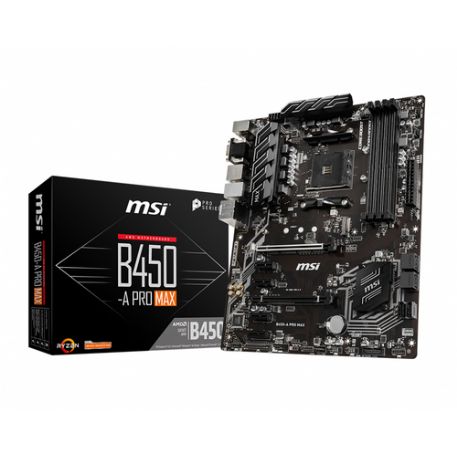 MSI MB AMD B450-A PRO MAX 4DDR4 2PCI-E M2 2USB 3.1 ATX