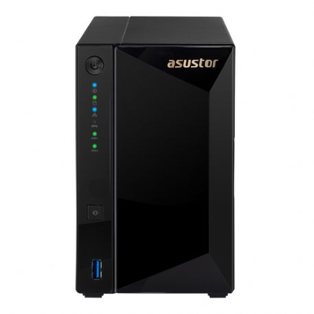 ASUSTOR NAS 2 BAY 2XSATA3 6Gb/s, 2.5/3.5 HDD/SSD, DUAL CORE 1.6GHZ, RAM 2GB DDR4, 2XGBE LAN, 1XRJ45 10G BASE-T, USB 3.1 GEN-1, CRITTOGRAFIA HARDWARE, EZ CONNECT, EZ SYNC