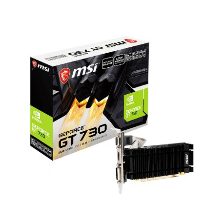 MSI VGA GEFORCE GT 730, N730K-2GD3H/LPV1, 2GB GDDR3, DVI-D/HDMI/VGA, LP