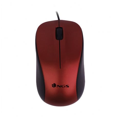 NGS MOUSE OTTICO 1200 DPI CON FILO ROSSO