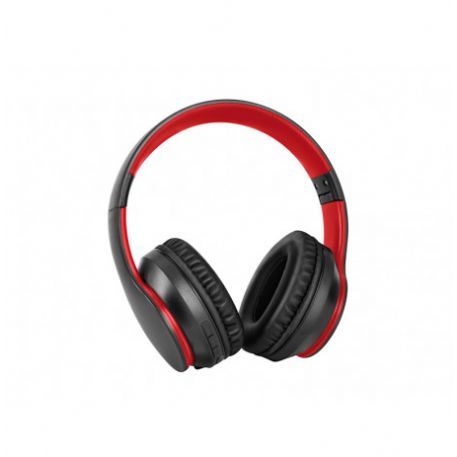 ADJ CUFFIA DEEP PLUS BLUETOOTH, MICROFONO INTEGRATO, CONTROLLO VOLUME IN-LINE, COLORE ROSSO/NERO