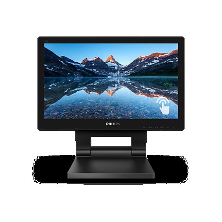 PHILIPS MONITOR TOUCH 15,6 1366x768, IP54, 1O PUNTI TOCCO, VGA/DVI/DP/HDMI, MULTIMEDIALE