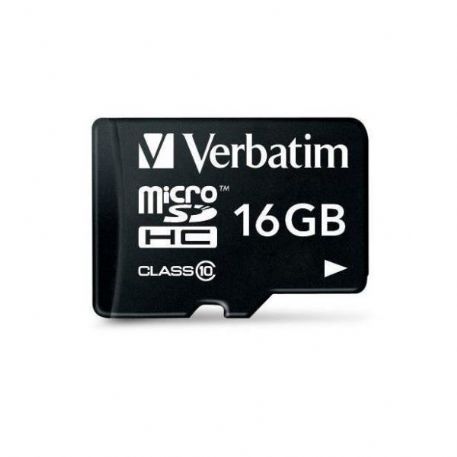 VERBATIM MICRO SDHC 16GB CLASSE 10 + ADATTATORE