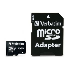 VERBATIM MICRO SDHC 16GB CLASS 10 + ADATTORE