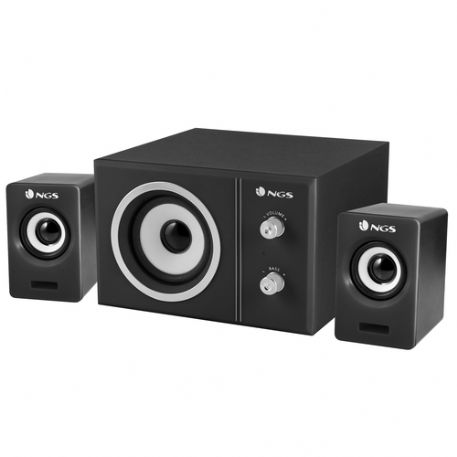 NGS SPEAKER 2.1 20W SUBWOOFER IN LEGNO CONTROLLI VOLUME E TONI BASSI